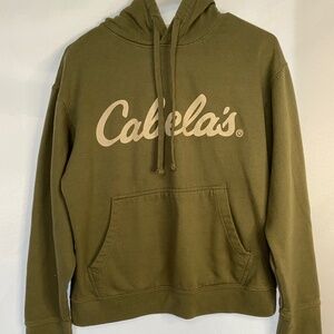 Cabela Hooded Pull-Over Sweatshirt Size S/P